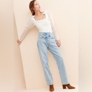 Agolde criss cross upsized jeans